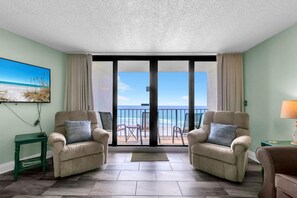 Smart TV - ⛵Beachfront and Pool Views-Fab Amenities-Edgewater 2-608⛵ (Panama City Beach)