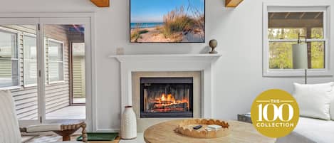 TV, caminetto