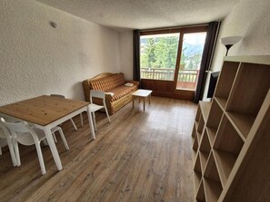 Living area - 20m from resort center, 4th floor, balcony, tv, ski locker, 33m², Les 2 Alpes (Les Deux Alpes)