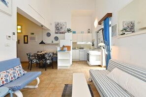 Apartment, 1 Bedroom, Terrace | Living room - Cozy Flat With Balcony, Pool Access and Full Amenities (Vodnjan)