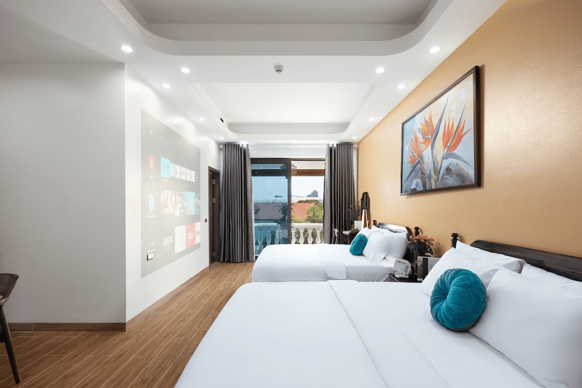 Chambre Quadruple Premium, balcon, vue montagne