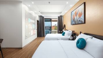 Premium Quadruple Room, Balcony, Mountain View | Minibar, laptop workspace, blackout drapes, soundproofing
