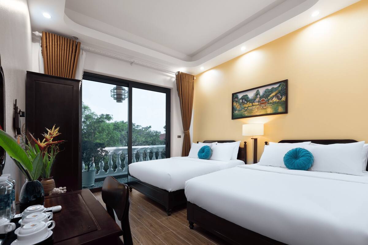Chambre Quadruple Deluxe, balcon, vue montagne