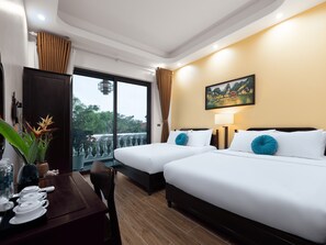 Standard Quadruple Room, Balcony, Mountain View | In-room safe, desk, blackout drapes, soundproofing