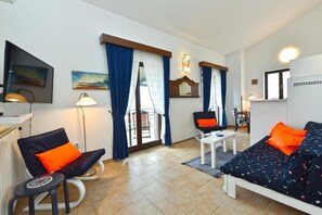 Apartment, 1 Bedroom, Terrace | Living room - Charming Flat With Shared Pool (Vodnjan)