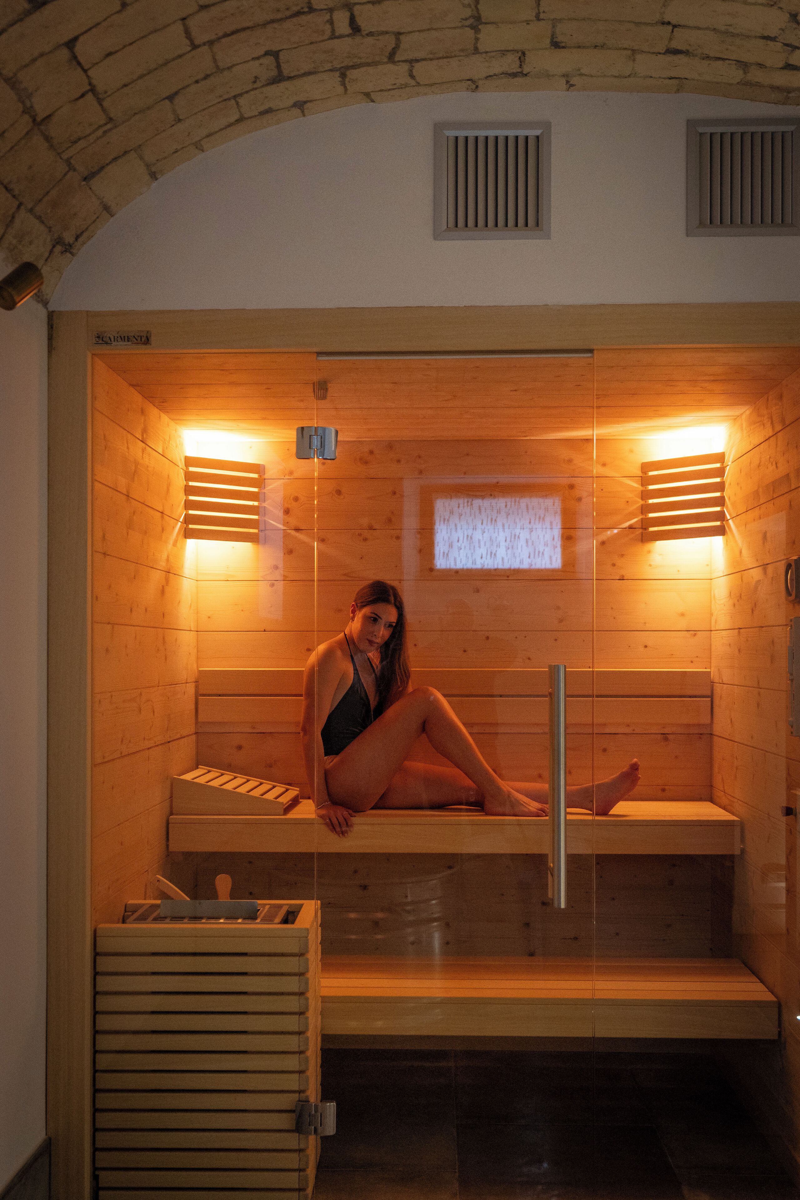 Sauna, hot tub, steam room, Turkish bath
