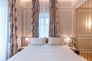 1 chambre, literie de qualité supérieure, couette en duvet d'oie