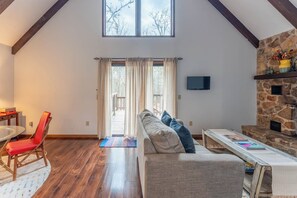 Smart TV, fireplace, printers