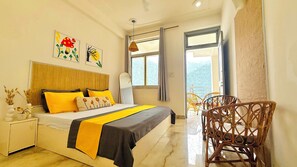 Deluxe-Doppel- oder -Zweibettzimmer, 1 Queen-Bett, Balkon, Bergblick | Ausblick vom Zimmer