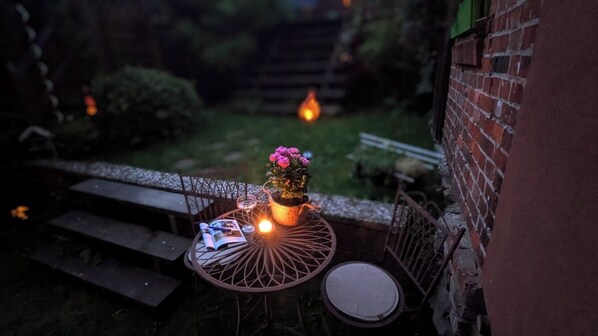 Terrace/patio - Time to recover! Cozy vacation apartment in the green Harz Mountains! (Wildemann)
