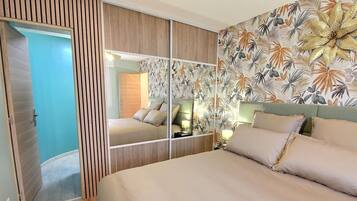 1 bedroom, iron/ironing board, free WiFi, bed sheets