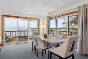 Dining - Bayfront Escape, Private Dock, Large Deck, and Views! (Hudgins)