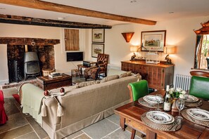 Cottage | Living room - Stone Cottage Near Scafell Pike, No Deposit (Monmouth)