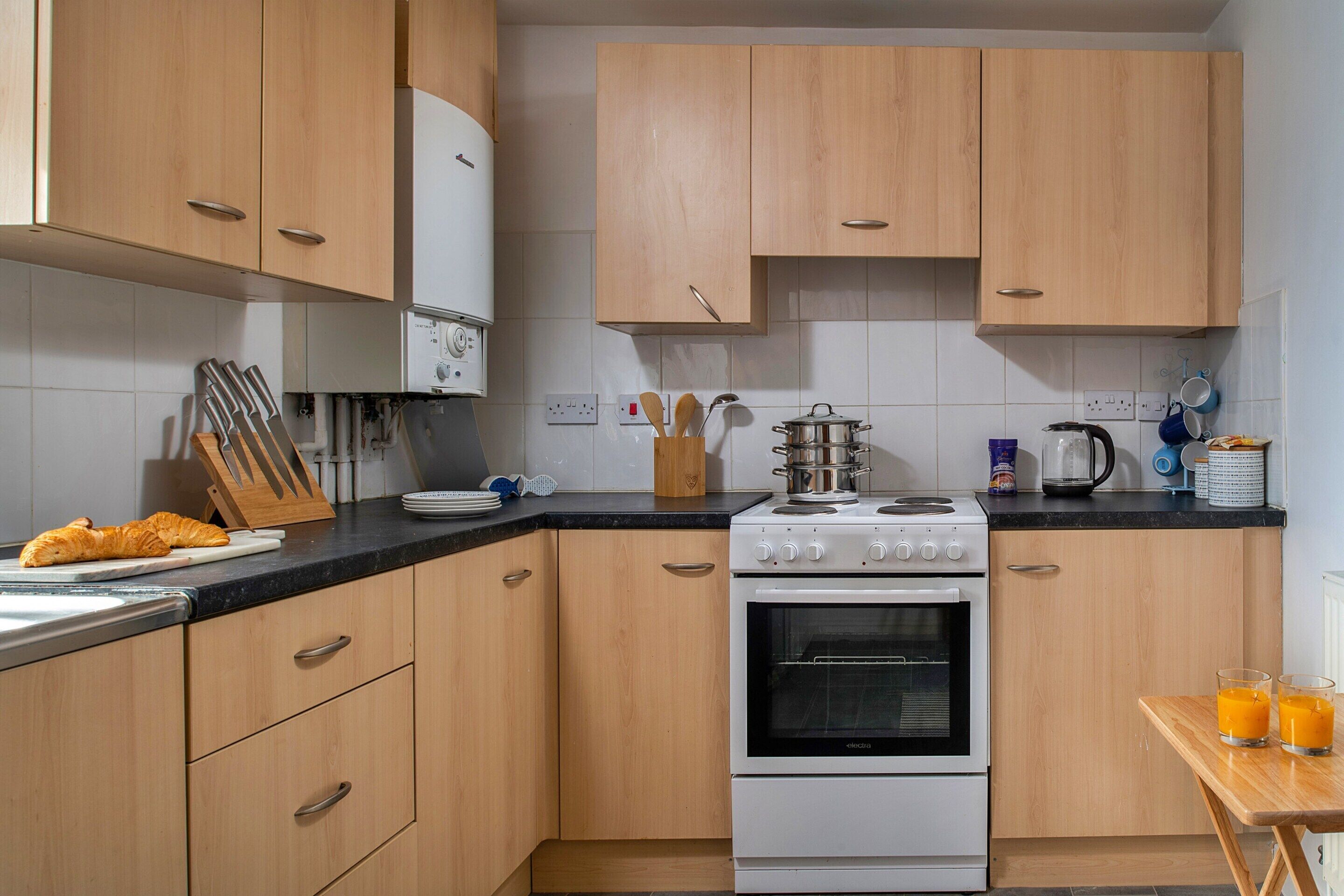 Apartemen | Dapur pribadi | Peralatan masak/sendok-piring