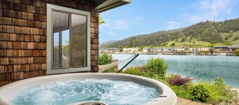 Waterfront home w/ dock & hot tub