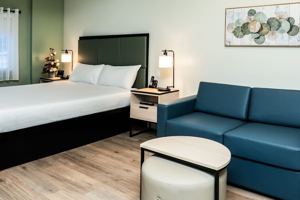 Comfort Room | Desk, laptop workspace, soundproofing, free WiFi