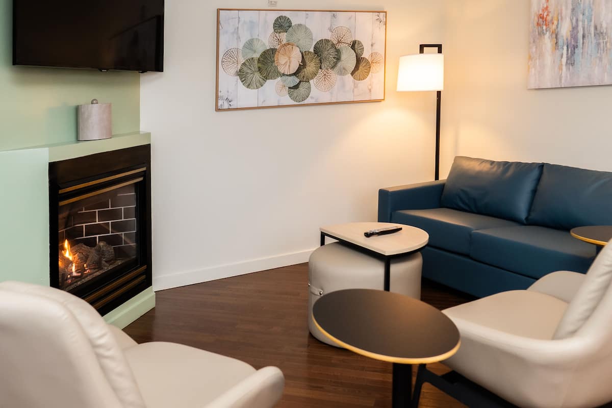 Presidential Room | Living area | 40-inch LCD TV with cable channels