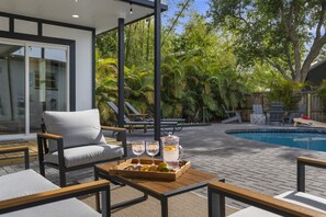 A heated pool