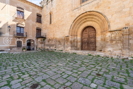 Exterior. Guest House 'L'Abadia De Santes Creus' with Mountain View, Private Pool and Wi-Fi