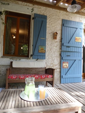 Terrace/patio - Gite Champêtre Drôme Lorette (Marsanne)