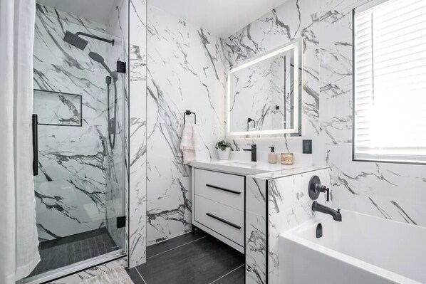 Towels, soap