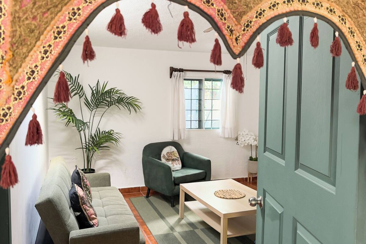 舒適複式房屋, 露台, 花園景 | 房內用餐