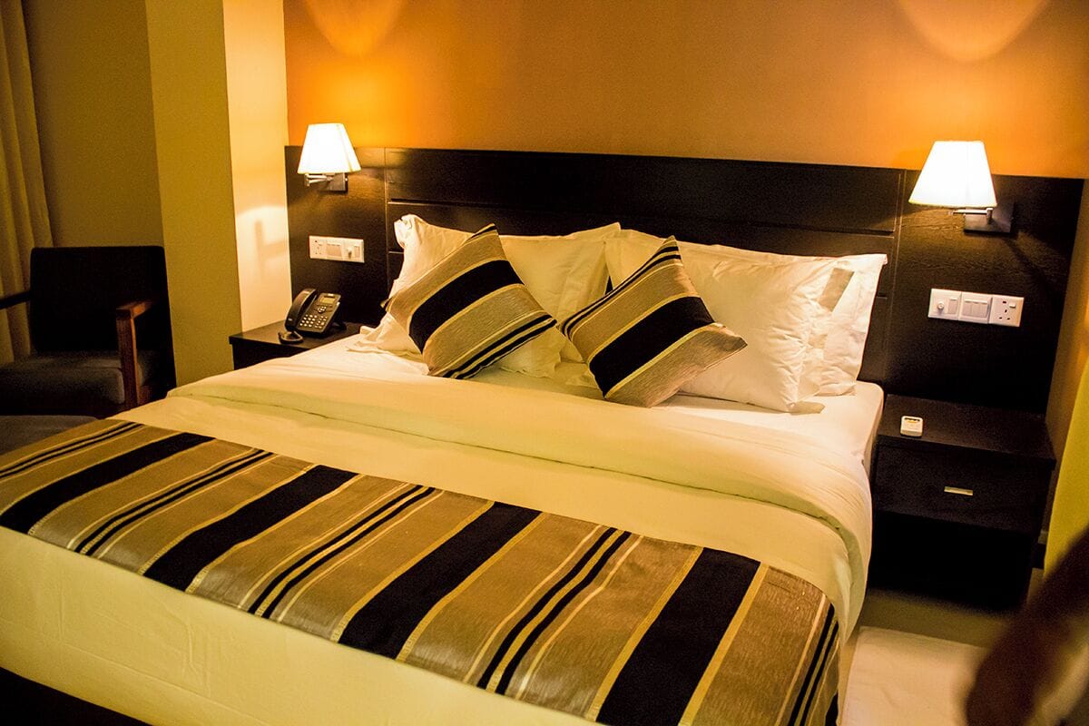 Deluxe Double Room, Balcony, City View | Down comforters, minibar, in-room safe, desk
