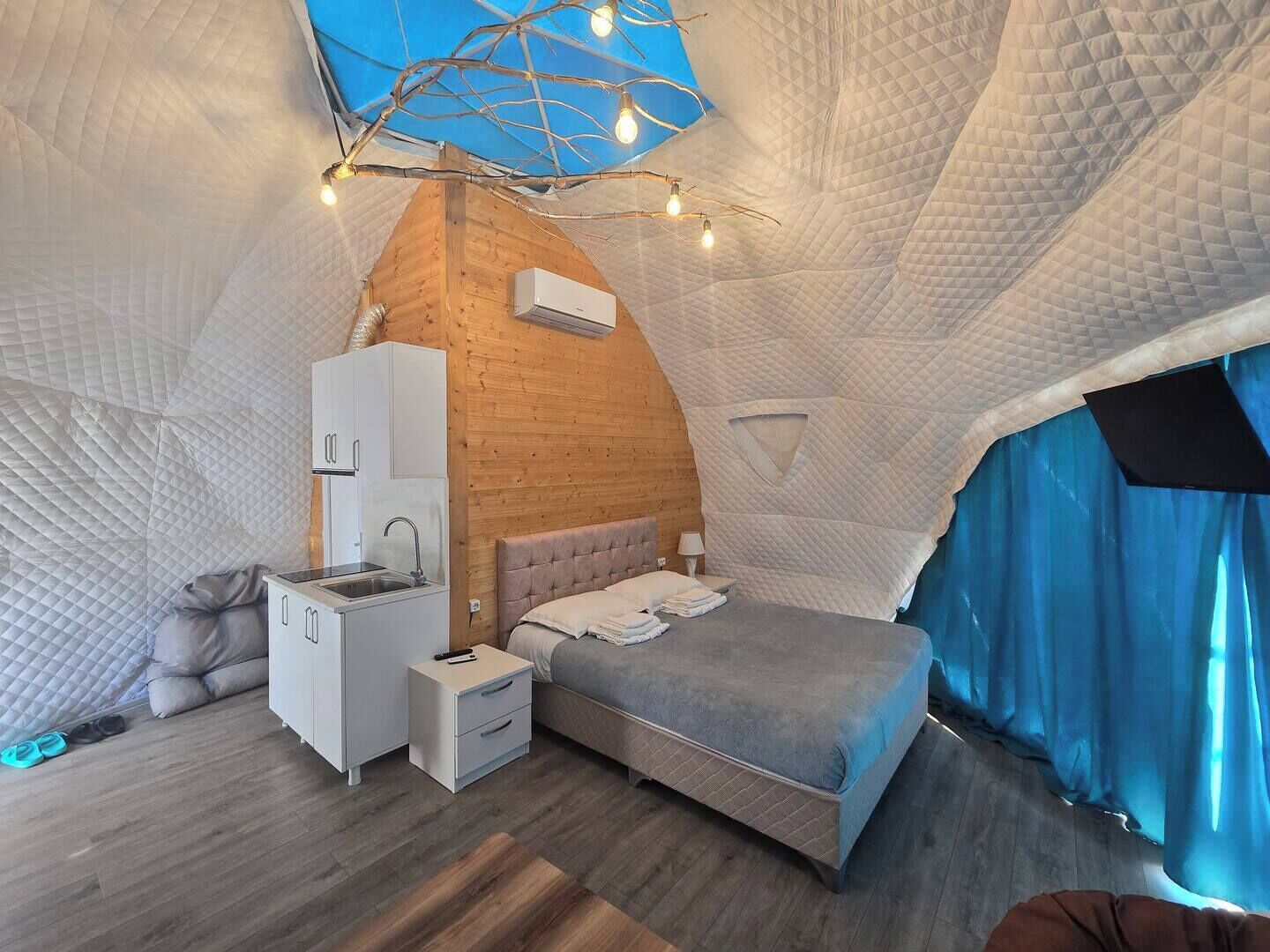 1 makuuhuone, vuodevaatteet