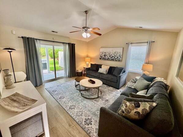 Smart TV, books, video library, offices