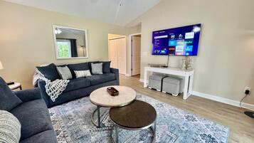 Smart TV, books, video library, offices