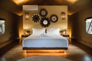 Barraca superior, 1 cama King, de frente para o oceano | Cofres nos quartos, Wi-Fi de cortesia