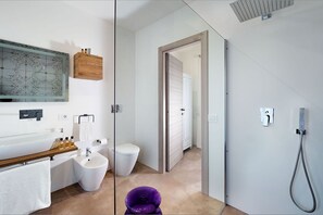 Regadera, secadora de cabello, bidet 