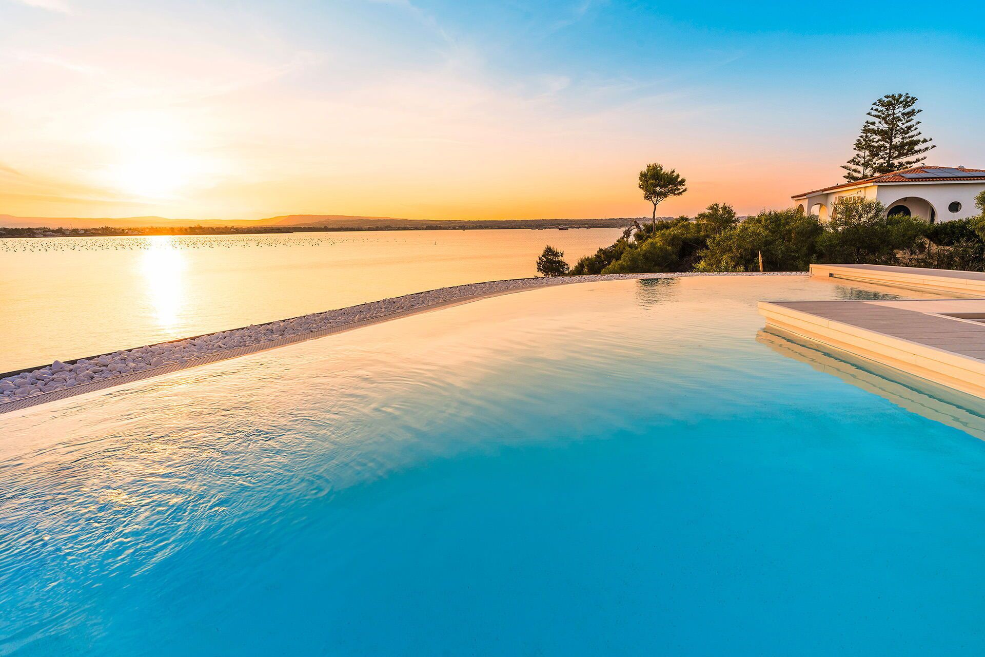 Una piscina riscaldata