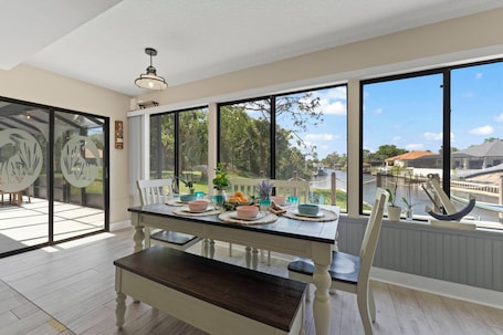 Dining. GameRoom | Canal | Large Dock | Pool | Pets OK! 6 beds