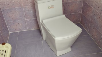 Haartrockner, Handtücher, Seife, Toilettenpapier