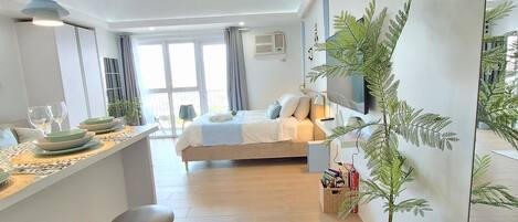 1 chambre, bureau, fer et planche à repasser, Wi-Fi gratuit