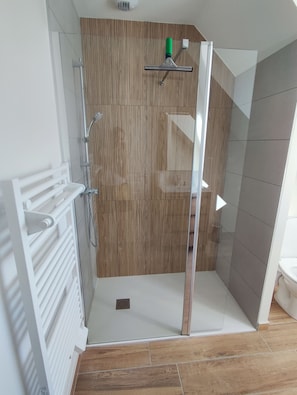 Shower, hair dryer, towels, toilet paper - Beautiful attic family apartment (Rodez)