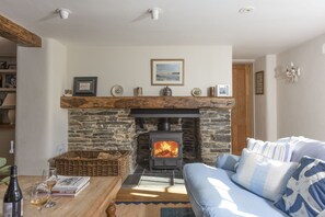 TV, peis, DVD-spiller og bøker