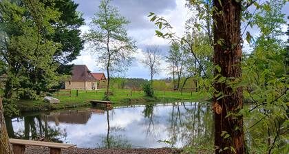 Maison de campagne exceptionnel avec étang.