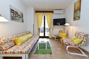 Apartment, 1 Bedroom, Terrace | Living room - Stylish Flat With Pool Access and Fully Equipped Spaces (Vodnjan)
