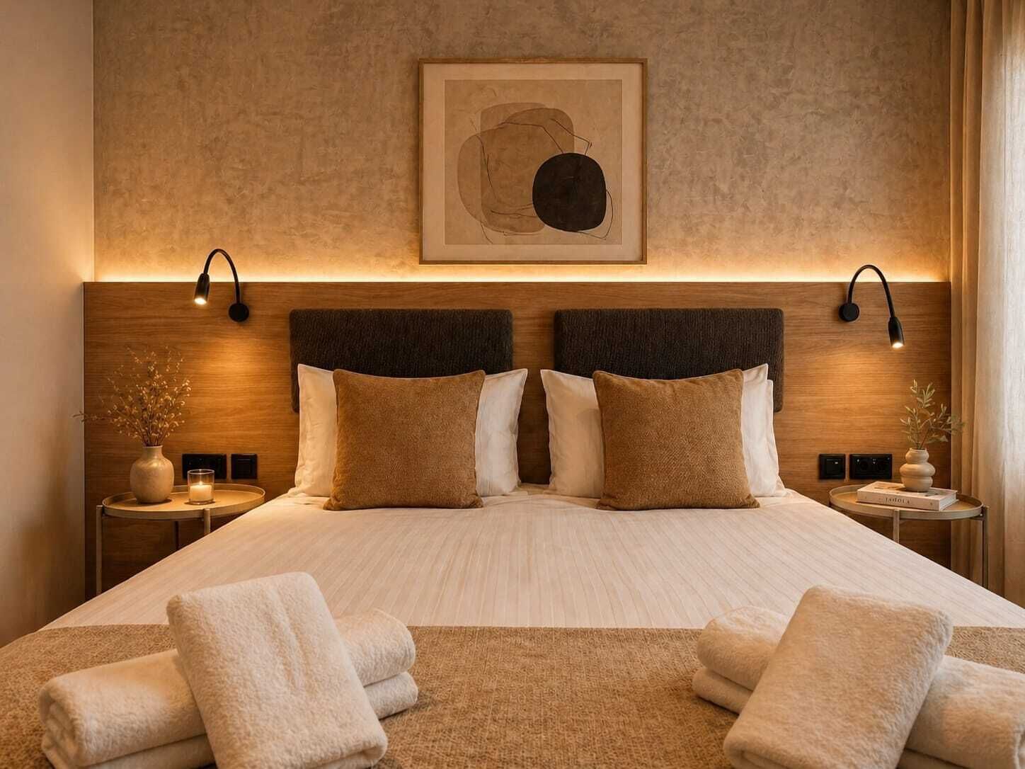 1 habitación, tabla de planchar con plancha, wifi gratis y ropa de cama 
