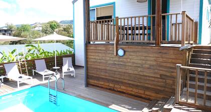  Wooden Villas with Sea View & Private Pool - 6 Pers. - Vieux-Habitants