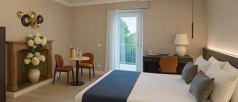 Een kluis op de kamer, een bureau, geluiddichte muren, gratis wifi