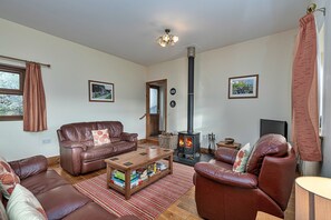 Cottage | Living room - Cottage by Cardigan Bay With Hot Tub (Talybont)