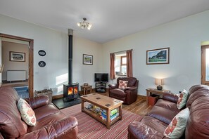 Cottage | Living room - Cottage by Cardigan Bay With Hot Tub (Talybont)