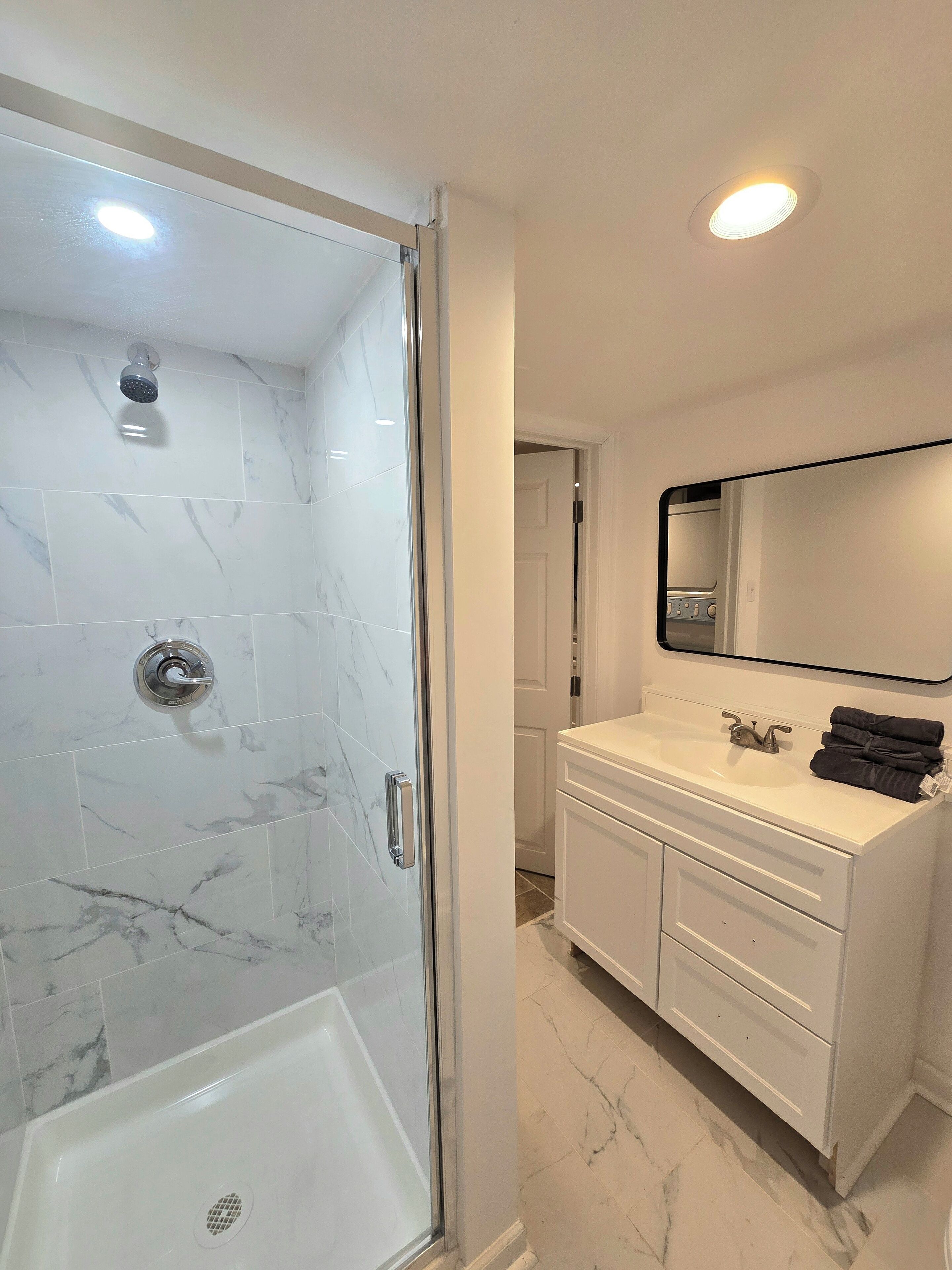 Towels, soap, toilet paper