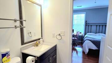 Towels, soap, toilet paper