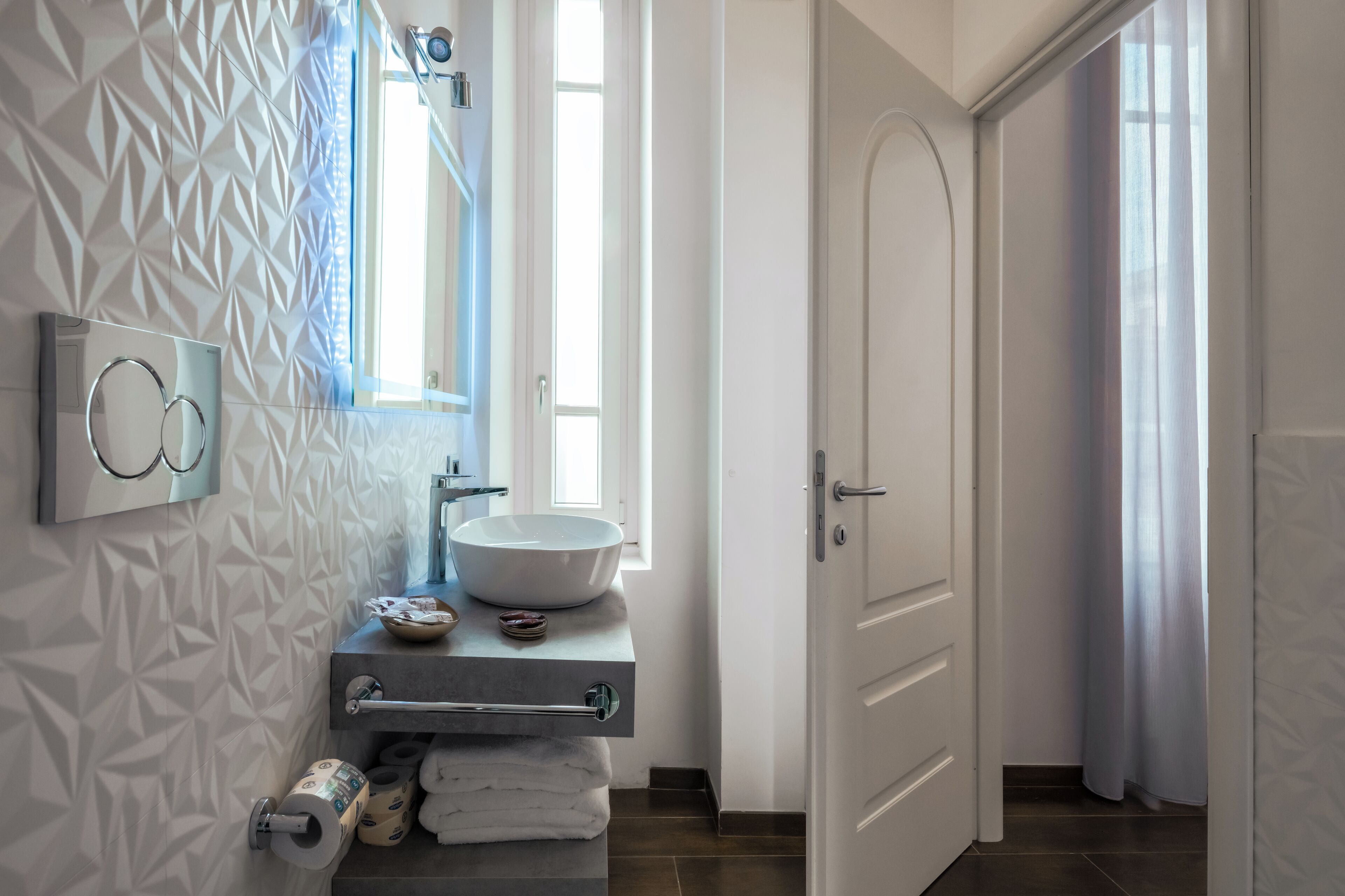 Comfort Double Room | Bathroom | Shower, hair dryer, bathrobes, slippers