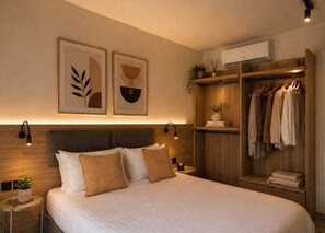 2 habitaciones, tabla de planchar con plancha y wifi gratis 
