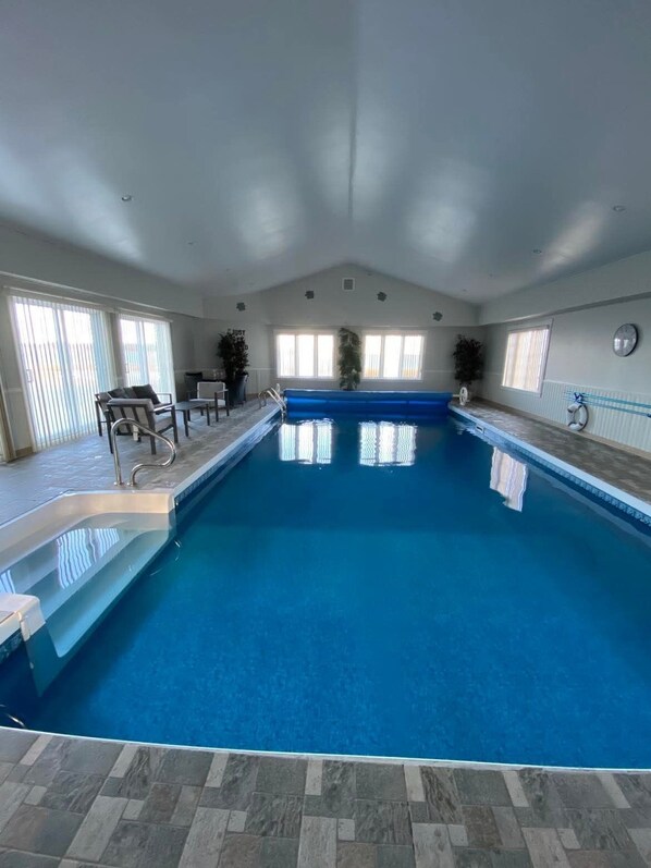 Indoor pool, a heated pool